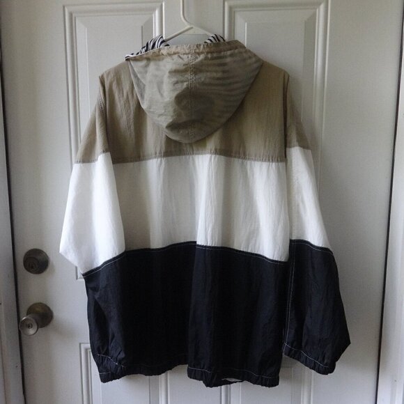 Jennifer Moore Activewear XL, nylon zip up hooded jacket 4 pockets like new - Picture 3 of 14